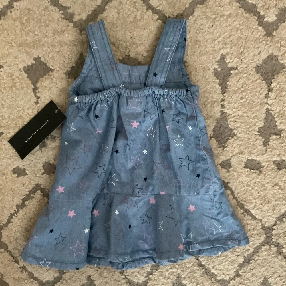 Tommy Hilfiger Baby Girls Printed Chambray Sundress